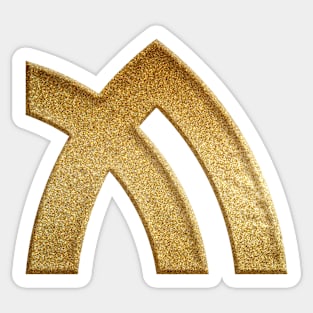 Kagawa Prefecture Symbol in Gold Faux Sticker